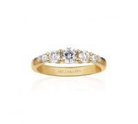 Sif Jakobs White Zirconia Belluno Ring SJ-R42126-CZ-SG - Refined - 60 - Gold Plated / Zirconia
