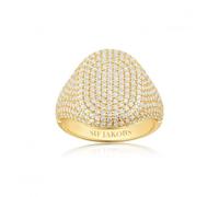 Sif Jakobs White Zirconia Capizzi Ring SJ-R42240-CZ-YG - 56 - Gold Plated / Zirconia