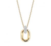 Sif Jakobs White Zirconia Capri Due Pendant SJ-P62018-CZ-SG45-60 - Gold Plated / Zirconia