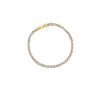 Sif Jakobs White Zirconia Ellera Grande Bracelet SJ-B2870-CZ-YG - Premium - Size 17cm - 18k Gold Plated / White Zirconia
