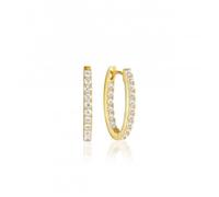 Sif Jakobs White Zirconia Ellisse Piccolo Earrings SJ-E2312-CZ-YG - - 18k Gold Plated / White Zirconia