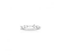 Sif Jakobs White Zirconia Freshwater Pearl Adria Piccolo Ring SJ-R12260-PCZ - 58 - Sterling Silver / Zirconia / Freshwater Pearl