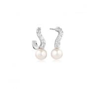 Sif Jakobs White Zirconia Ponza Creolo Piccolo Earrings SJ-E12350-PCZ - - Sterling Silver / Zirconia