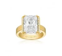 Sif Jakobs White Zirconia Roccanova Altro Grande Ring SJ-R42267-CZ-YG - - 58 - Gold Plated / Zirconia