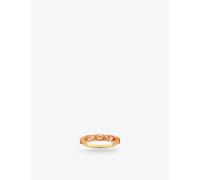 Sif Jakobs Womens Gold Ellisse Cinque 18ct Yellow-gold Sterling-silver and Zirconia Ring K