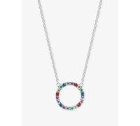 Sif Jakobs Womens Sif Jakobs Biella Grande Sterling-Silver and Zirconia Pendant Necklace Silver 42cm