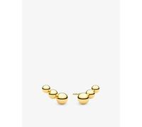 Sif Jakobs Womens Sif Jakobs Bormio Piccolo 18ct Yellow Gold-Plated Sterling-Silver Stud Earrings Gold 1 Size