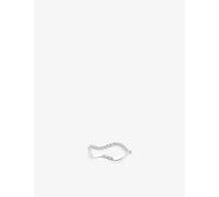 Sif Jakobs Womens Sif Jakobs Ellera Waves Sterling-Silver and Zirconia Ring 925 Sterling Silver M