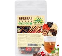 SIFANGDA Ginseng Five Treasure Tea 100g(5g×20P) Men's Nourishing Blend, Chinese Kidney Cleansing Tea, Chinese Herbal Kidney Tea Bag for Men