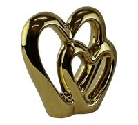 Sifcon International Dual Heart Ornament Gold