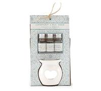 Sifcon International Fragranced Oil Burner Set Cedarwood & Rich Amber