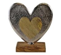 Sifcon International Wood And Metal Heart Ornament
