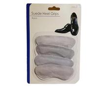 Sifcon Suede Heel Grips Liner Non Slip Comfortable Unisex Heal Footwear 4pcs