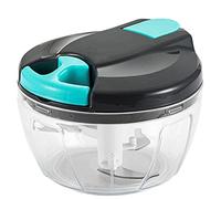 Sifenma Multi-Function Manual Food Processors & Chopper with Cover and Handle, Vegetable Chopper Shredder,Suitable for Onions Gingers Peppers Fruits Mincing,Wonderful for Kitchen（Blue）