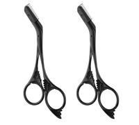 sifshaper brow Trimmer, 2 Pack Manual Stainless Steel Precision Tool | built-in limit comb, all stainless steel design, quick 60s shaping, manual ambidextrous grip, 2 pack value groomer