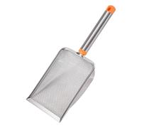 Sifting Litter Scoop - Ergonomic Deep Paleo Handle | Stainless Steel Scooper with Handle | Waste Receptacles | Servi Cleaning Tool