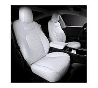 SIFUSM Auto Seat Covers Set For Tesla For Model 3 Y 2017-2023 Leather Car Seat Cover Half Set Front/Rear White Cushions Interior(White,FULL SURROUND_REAR 3 SEATS)