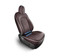 SIFUSM Auto Seat Covers Set For Tesla For Model For Y 3 Car Ventilated Cooling Seat Cushion Full Surround Covered 10 Fans Ventilation Seat Cover For One Seat(Coffee,1pcs Driver)