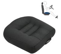 KLDDZQ Adult Car Seat Booster Cushion for Height Car Memory Foam Heightening Front Seat Cushion for Short People Driving for Office, Home, Angle Lift Seat Cushions,Black,40 * 40 * 12cm