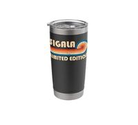 SIGALA Retro 70s 80s Sunset Stripe Stainless Steel Insulated Tumbler