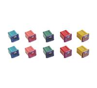 SIGANDG 10pcs Low Jcase Block Fuse car Fuse for Trucks Cars and SUVS (20A/30A/40A/50A/60A, 2pcs Each)