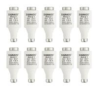 SIGANDG 16A DII E27 R021 Spiral Ceramic Fuses gG Diazed Fuse Links 500VAC for Cable and Line Protection (Pack of 10)