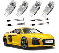 SIGANDG Car Door Projector Lights,LED Car Door Interior Light,LED Light Logo Welcome Light Compatible for A1/A3/A4/A5/A6/A6L/Q3/Q5/Q7/A7/A8/R8/TT /S3 /S4 /S5/ S6/ S7 (4 PCS)