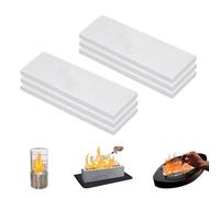 SIGANDG Ceramic Wool Sponge 300x100x10mm Table Top Firepit Sponge Cotton Core Desktop Brazier Ceramic Wool Cotton core for Bioethanol Fireplace Table Top Ethanol Burner(6 pcs)