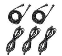 SIGANDG Extension Cable for Decking Lights, 2M Christmas Light Extension Cable, 5 Pin Cables for Color Changing Outdoor LED Decking Lights RGBW, Compatible with Low-Voltage LED Devices, 5 Pack