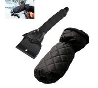 SIGANDG Ice Scraper with Glove, Ice Scraper for Car Windscreen, Mitten to Remove Ice, Snow, Efficency and No Scratches Ice Snow Frost Removal for Car SUV Truck Windscreen and Windows
