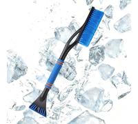 SIGANDG Ice Scraper with Snow Brush 2IN1, Ice Scraper for Car Windscreen, Detachable for Car Windscreen and Snow Brush with Ergonomic Foam handle for Cars, Trucks, SUV (Blue)
