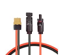 SIGANDG Solar Charging Cable Solar Panel Adapter Solar Plug to XT60 Plug Cable Solar Cable for River Pro MAX Powerstation 757 Powerhouse and EF DELTA 2 Powerhouse Solar Generator (12 AWG 60 cm)