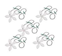 Siganorpy 5 Pack Flower Shape Shower Drain Sink Remover Hair Filter Chain Hook-Catcher Strainer Hair Snare for bathroom Kitchen