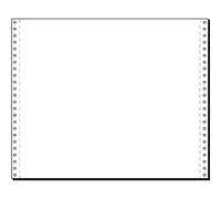 SIGEL 12378 Listing Paper, 12" x 375 mm, 1-part, 70 gsm, vp's, blank, 2000 sheets