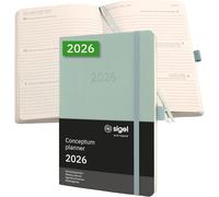 Sigel 2026 Conceptum Weekly Planner A5 Softcover Mint Green