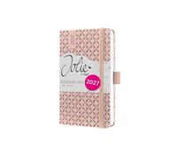 SIGEL 7J130 Weekly planner Jolie 2027-1 year - approx. A6 - Pearl Rose - 2 pages = 1 week - hardcover - 80 gsm - rose - 174 p. - FSC-certified