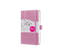 SIGEL 7J136 Weekly planner Jolie 2027-1 year - approx. A6 - Petal Pink - 2 pages = 1 week - hardcover - 80 gsm - pink - 174 p. - FSC-certified
