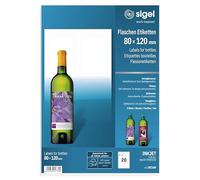 SIGEL A4 Bottle Labels for Inkjet Printers