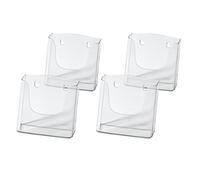SIGEL Acrylic wall-Mounted brochure Holder 17 x 15.50 cm - Pack of 4