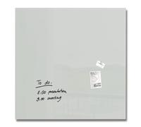 SIGEL Artverum Glass Magnetic Board 100 x 100 cm | GL203, glossy surface, safety glass, 2 neodymium magnets, grey