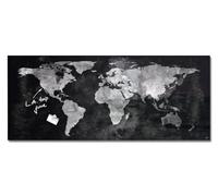SIGEL Artverum Glass Magnetic Board 130 x 55 cm | GL246, glossy surface, safety glass, 2 neodymium magnets, black