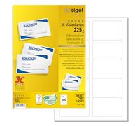 Sigel Business Cards 21 x 29.70 cm | LP798, pack of 100, rounded corners, 8.5 x 5.5 cm, 225 g