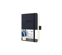 SIGEL C2007 Academic Calendar 2019-2020, 18 months, softcover, black - Conceptum