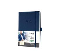 SIGEL C2062 Weekly diary 2020, approx. A5, hardcover, dark blue - Conceptum