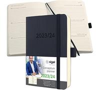 Sigel C2407 Conceptum 2023/2024 Weekly Planner, A6, 240 pages, Black