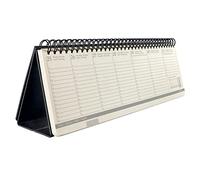 SIGEL C2480 Conceptum Desktop planner 2024, large, large, Black, hardcover, 2 pages equal to the week at the bottom and notes at the top, 132 pages