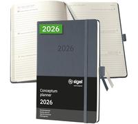 Sigel Conceptum Diary 2026A5 Week To View Dark Grey - C2666
