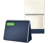 SIGEL C2683 Desktop planner Conceptum 2026-1 year - ca. A5 landscape - dark blue - 2 pages = the week at the bottom and notes at the top - hardcover - 80 gsm - 144 p. - PEFC-certified