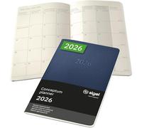 SIGEL C2686 Monthly planner notebook Conceptum 2026-1 year - approx. A5 - dark blue - 2 pages = 1 month - softcover - 80 gsm - 64 p. - PEFC-certified