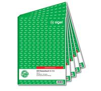 SIGEL Cash Book EDP A4 2 x 40 Sheets Self-Copying Pack of 5